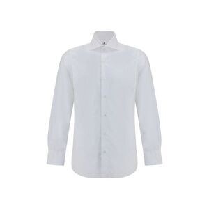 Finamore White Cotton Men's Shirt
